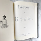 Leaves of Grass by Walt Whitman [FIRST EDITION FACSIMILE - 1992 1/2500] - Bookshop Apocalypse
