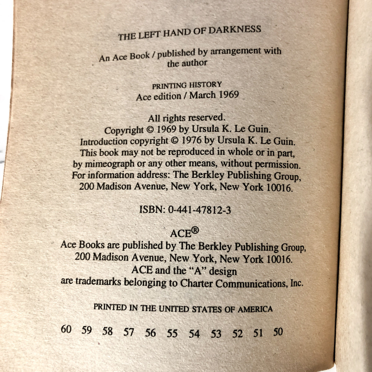 The Left Hand of Darkness by Ursula K. Le Guin [1984 PAPERBACK] - Bookshop Apocalypse