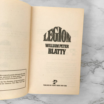 Legion: The Sequel to The Exorcist by William Peter Blatty [FIRST PAPERBACK PRINTING]