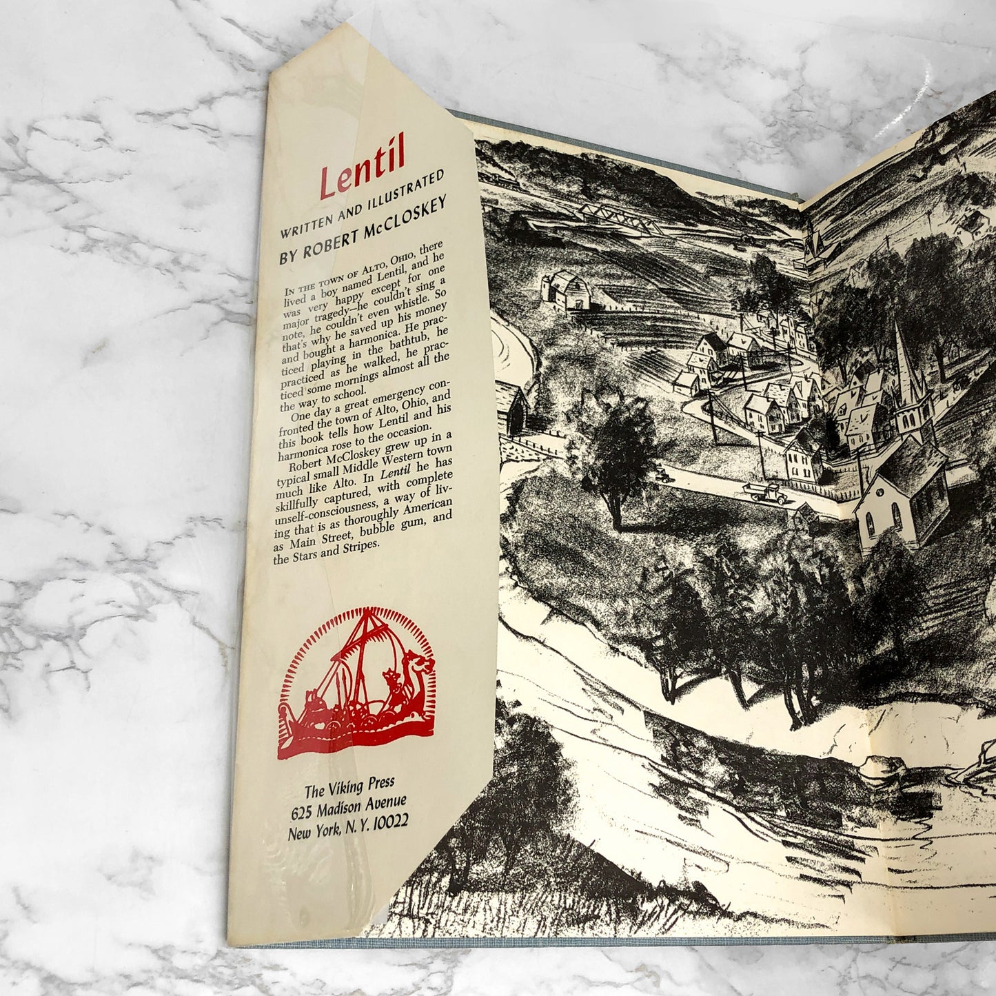 Lentil by Robert McCloskey [FIRST EDITION • 12th PRINTING] 1968 • The Viking Press