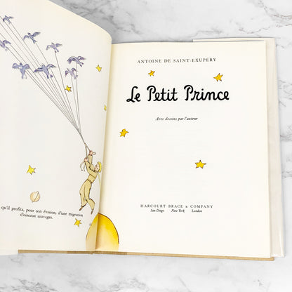 Le Petit Prince [The Little Prince] by Antoine de Saint-Exupéry [FRENCH HARDCOVER RE-PRINT] • 1971 • Harcourt
