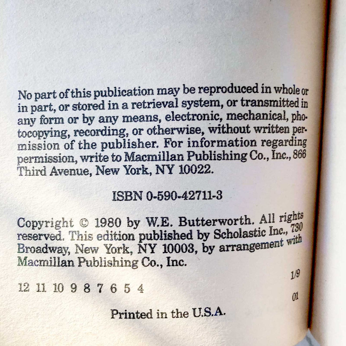 Leroy and the Old Man by William E. Butterworth III [1980 POINT PAPERBACK]