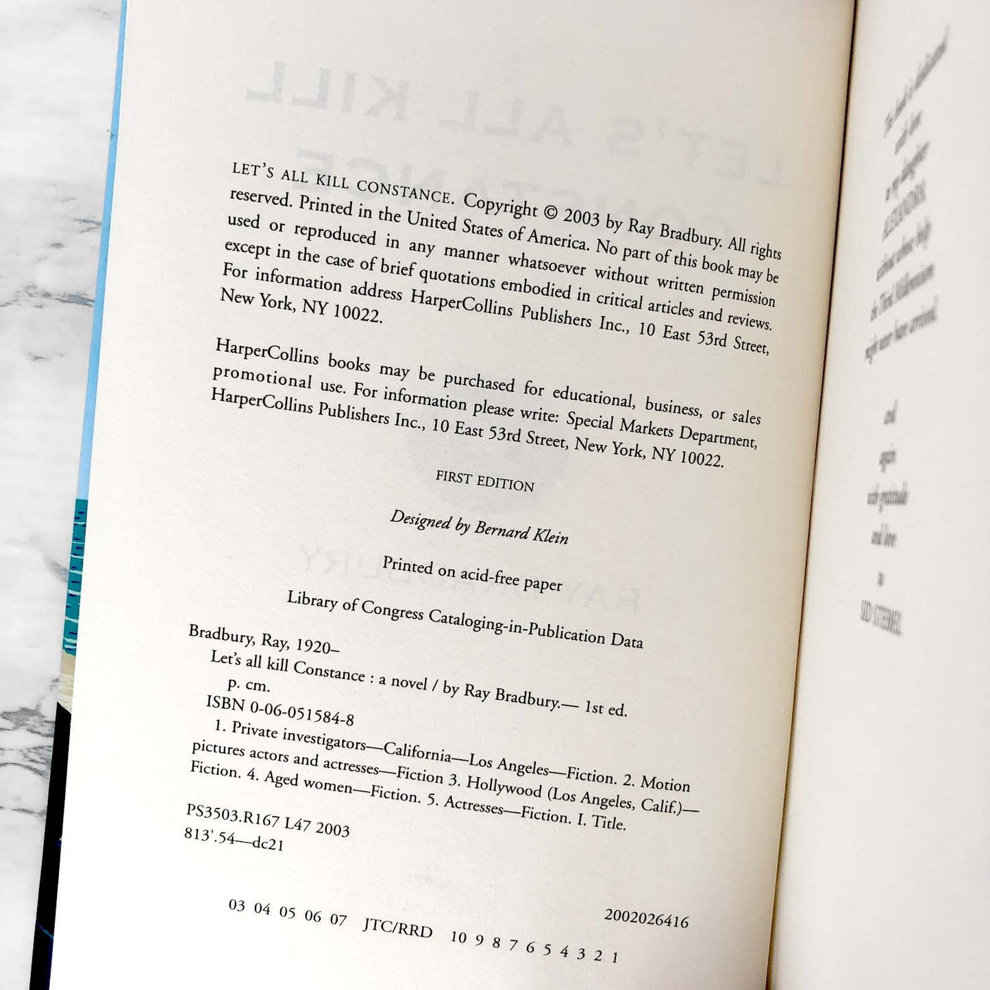 Let's All Kill Constance by Ray Bradbury [FIRST EDITION / FIRST PRINTING]