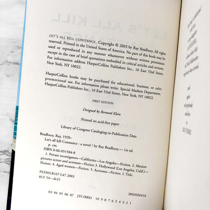 Let's All Kill Constance by Ray Bradbury [FIRST EDITION / FIRST PRINTING]