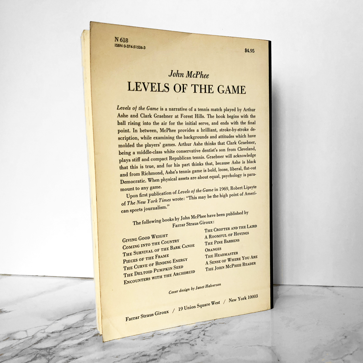 Levels of the Game by John McPhee [TRADE PAPERBACK / 1979] - Bookshop Apocalypse