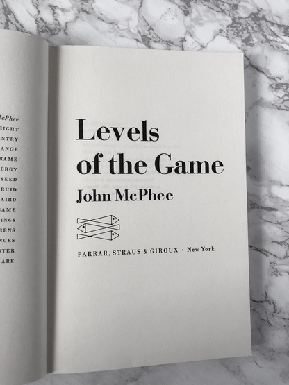 Levels of the Game by John McPhee [TRADE PAPERBACK / 1979] - Bookshop Apocalypse