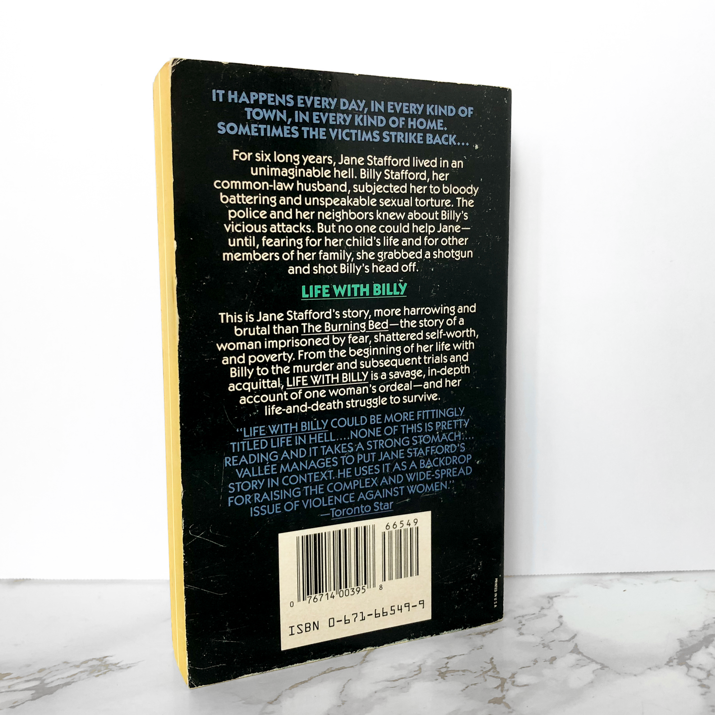 Life With Billy by Brian Vallée [FIRST PAPERBACK PRINTING / 1989] - Bookshop Apocalypse