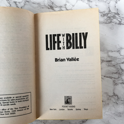 Life With Billy by Brian Vallée [FIRST PAPERBACK PRINTING / 1989] - Bookshop Apocalypse