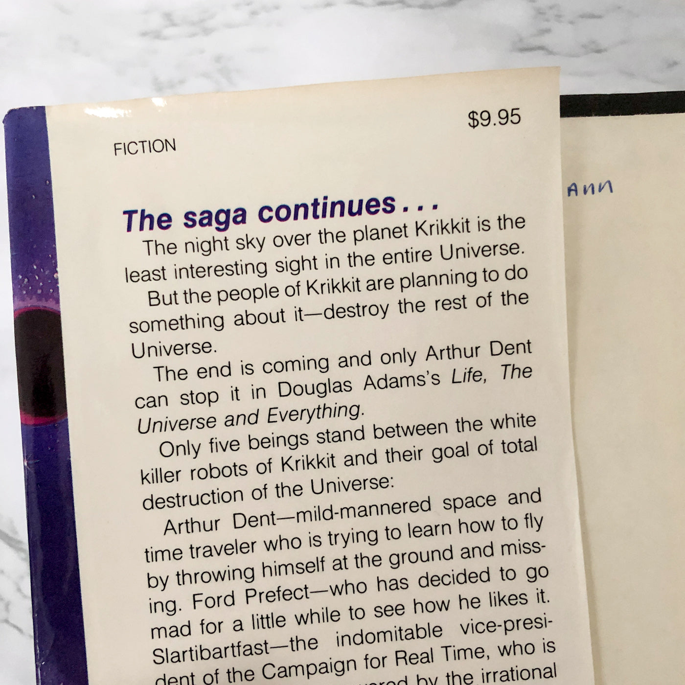 Life, The Universe and Everything by Douglas Adams [FIRST EDITION / 1982]