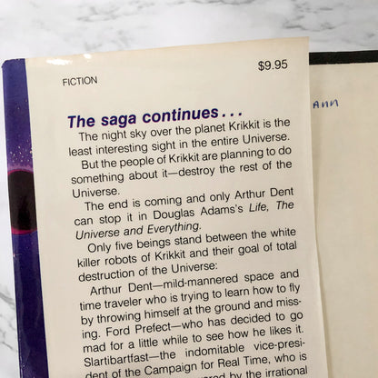 Life, The Universe and Everything by Douglas Adams [FIRST EDITION / 1982]