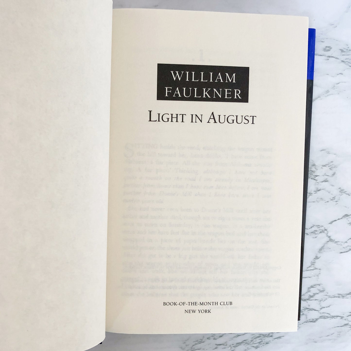 Light in August by William Faulkner [1997 HARDCOVER] • BOMC