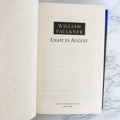 Light in August by William Faulkner [1997 HARDCOVER] • BOMC