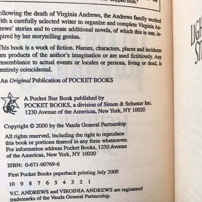 Lightning Strikes by V.C. Andrews [FIRST PAPERBACK PRINTING] 2000