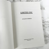 Limited Inc by Jacques Derrida [TRADE PAPERBACK / 1988]