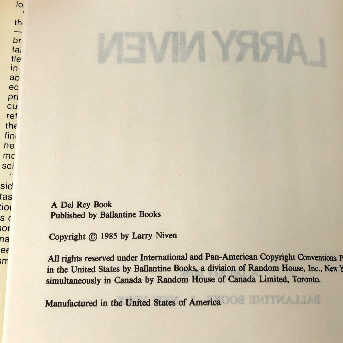 Limits by Larry Niven [1985 HARDCOVER]