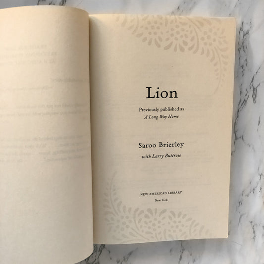 Lion by Saroo Brierly [TRADE PAPERBACK] - Bookshop Apocalypse