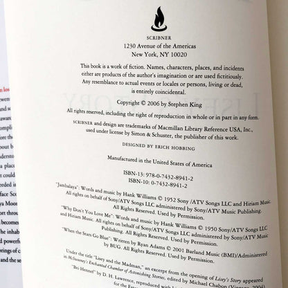 Lisey's Story by Stephen King [2006 HARDCOVER]