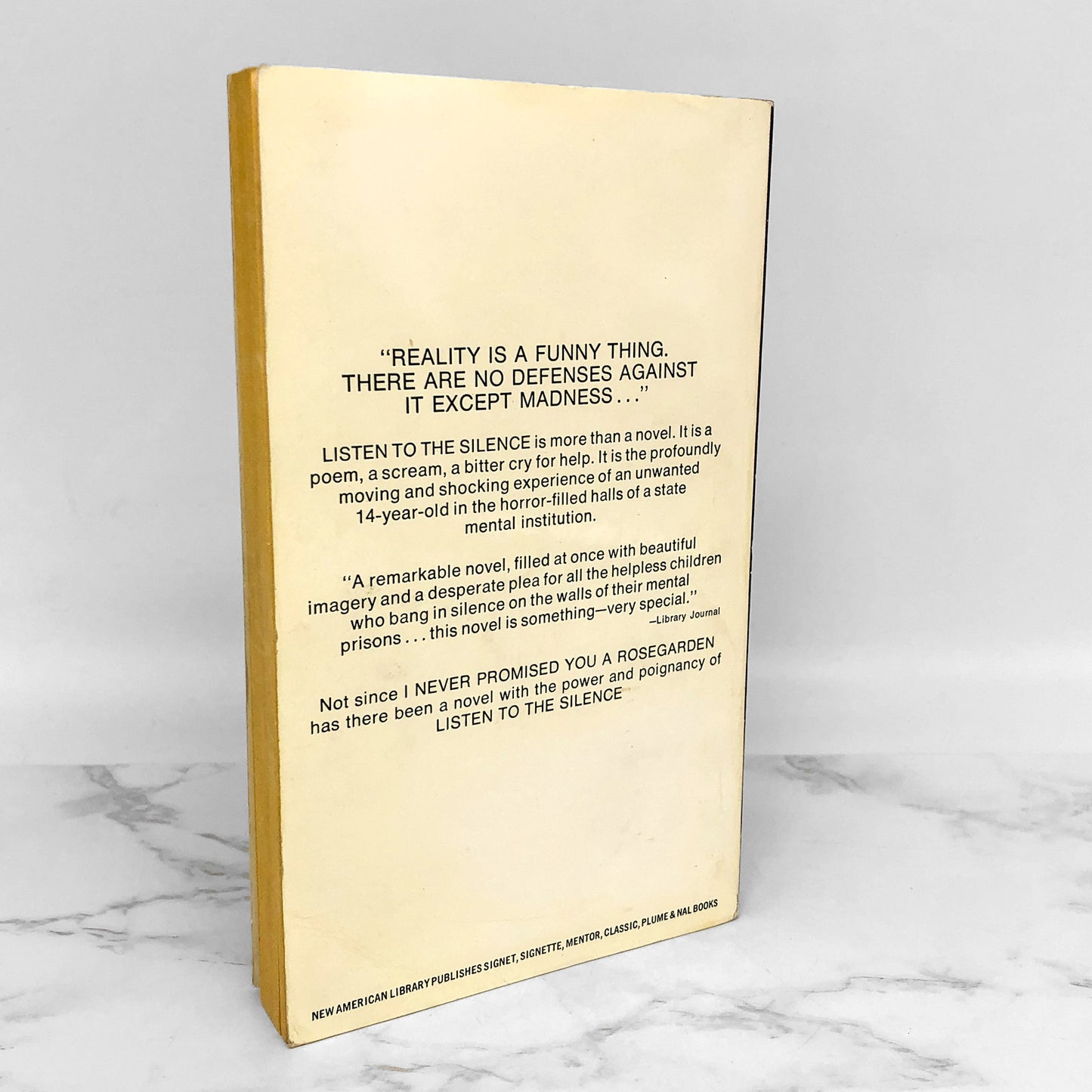 Listen to the Silence by David W. Elliott [FIRST PAPERBACK PRINTING] 1971