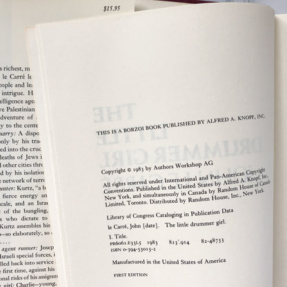 The Little Drummer Girl by by John le Carré [FIRST EDITION / FIRST PRINTING] - Bookshop Apocalypse