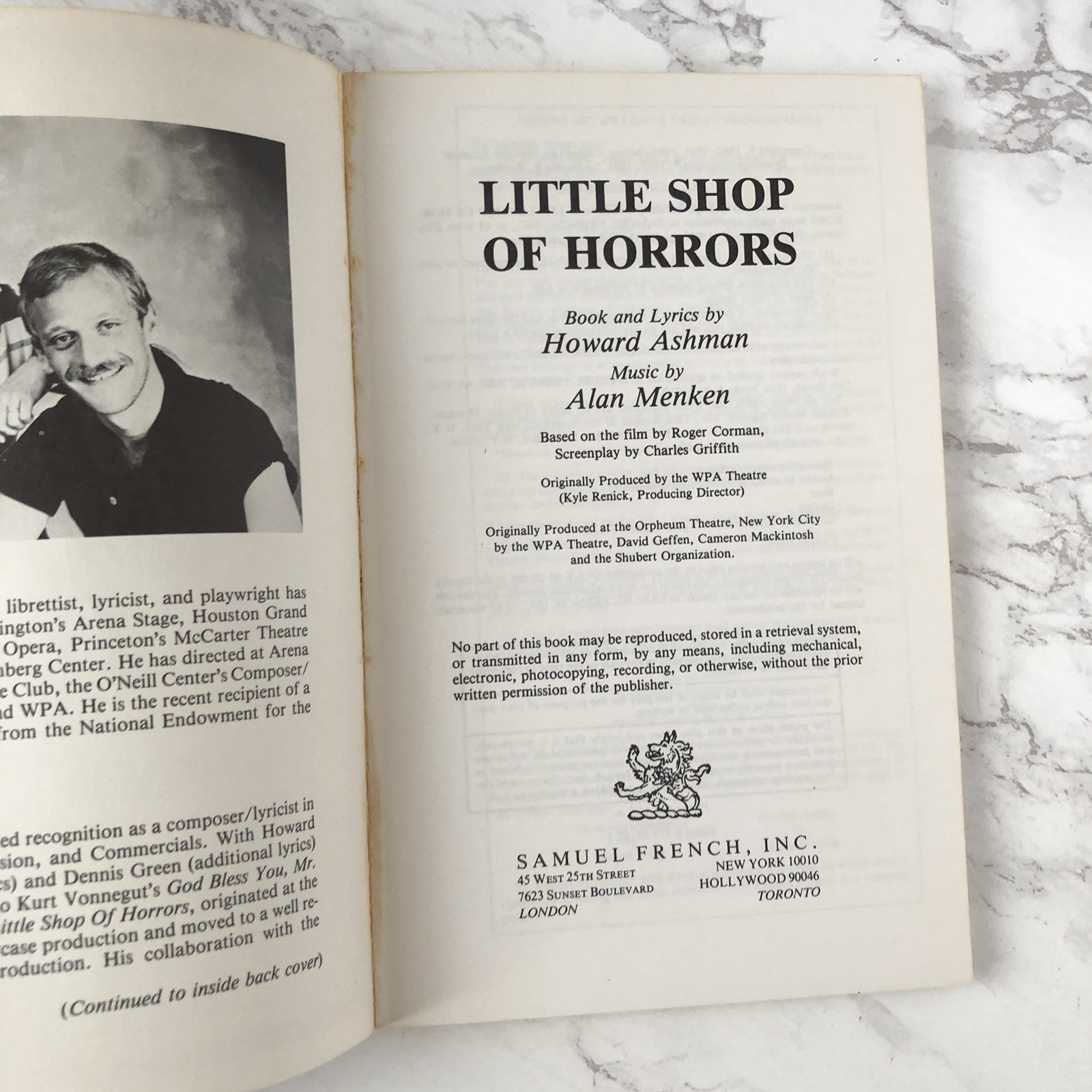 Little Shop of Horrors by Howard Ashman [1985 TRADE PAPERBACK] - Bookshop Apocalypse