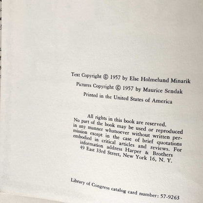 Little Bear by Else Holmelund Minarik [FIRST EDITION / FIRST PRINTING] 1957