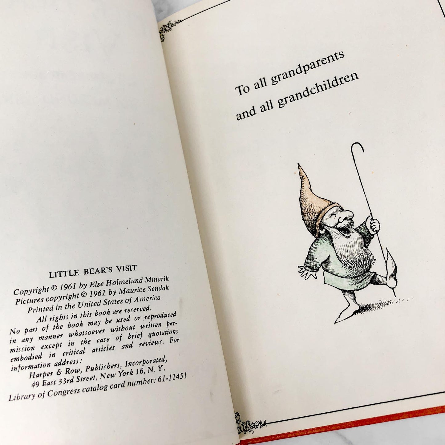 Little Bear's Visit by Else Holmelund Minarik & Maurice Sendak [FIRST EDITION] 1961