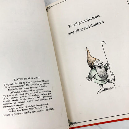 Little Bear's Visit by Else Holmelund Minarik & Maurice Sendak [FIRST EDITION] 1961