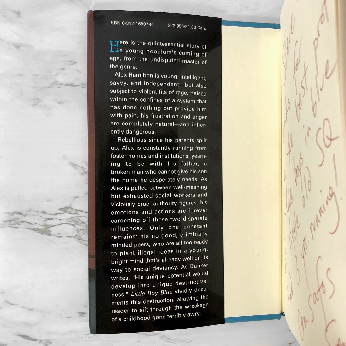 Little Boy Blue by Edward Bunker [SECOND EDITION] 1997 Hardcover