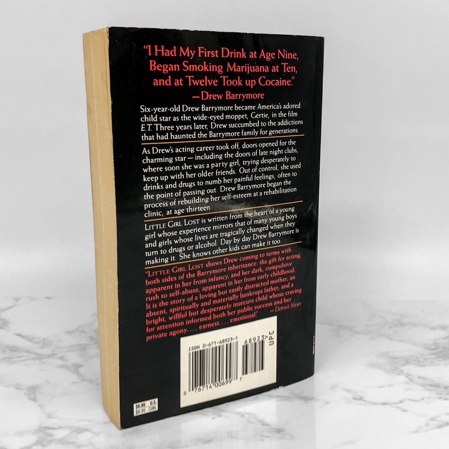 Little Girl Lost by Drew Barrymore w. Todd Gold [1991 PAPERBACK] Rare!