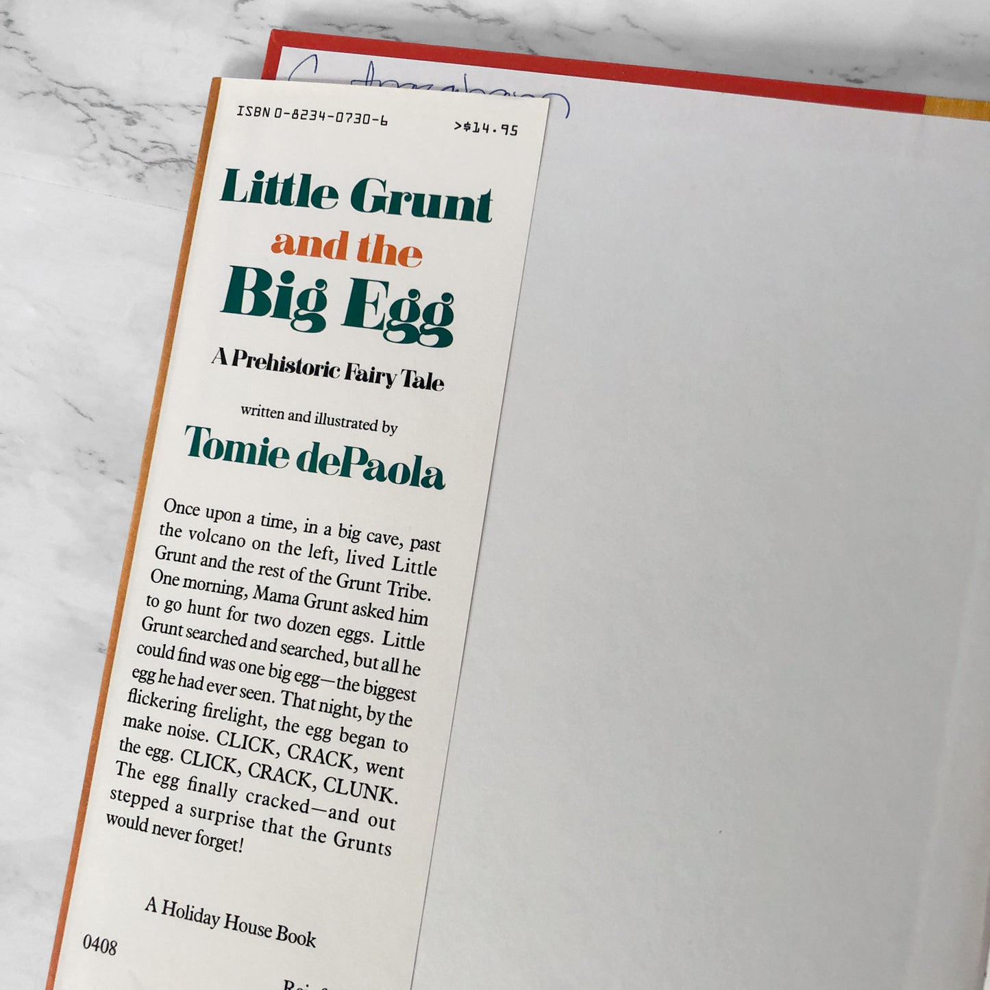 Little Grunt and the Big Egg by Tomie dePaola [FIRST EDITION / FIRST PRINTING] 1990