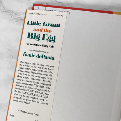 Little Grunt and the Big Egg by Tomie dePaola [FIRST EDITION / FIRST PRINTING] 1990