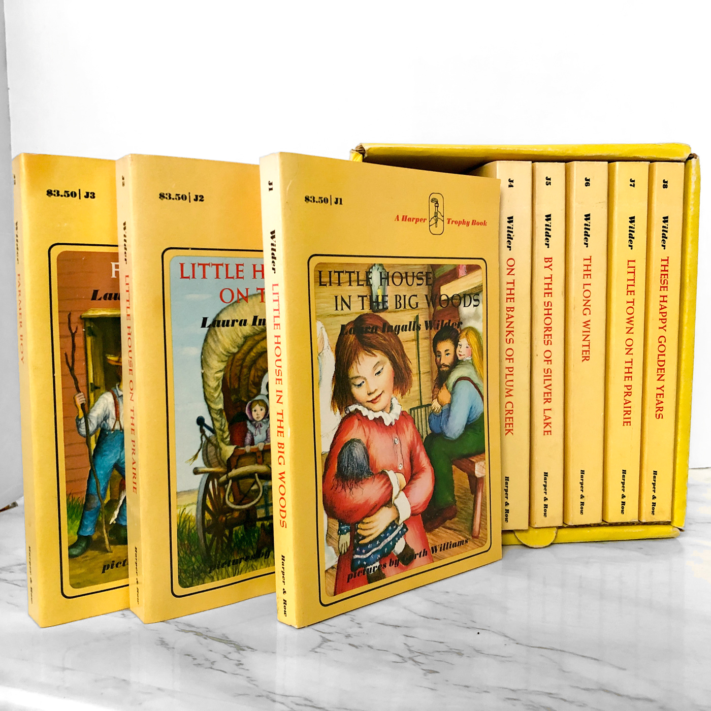 The Little House Books by Laura Ingalls Wilder [1971 PAPERBACK BOX SET]