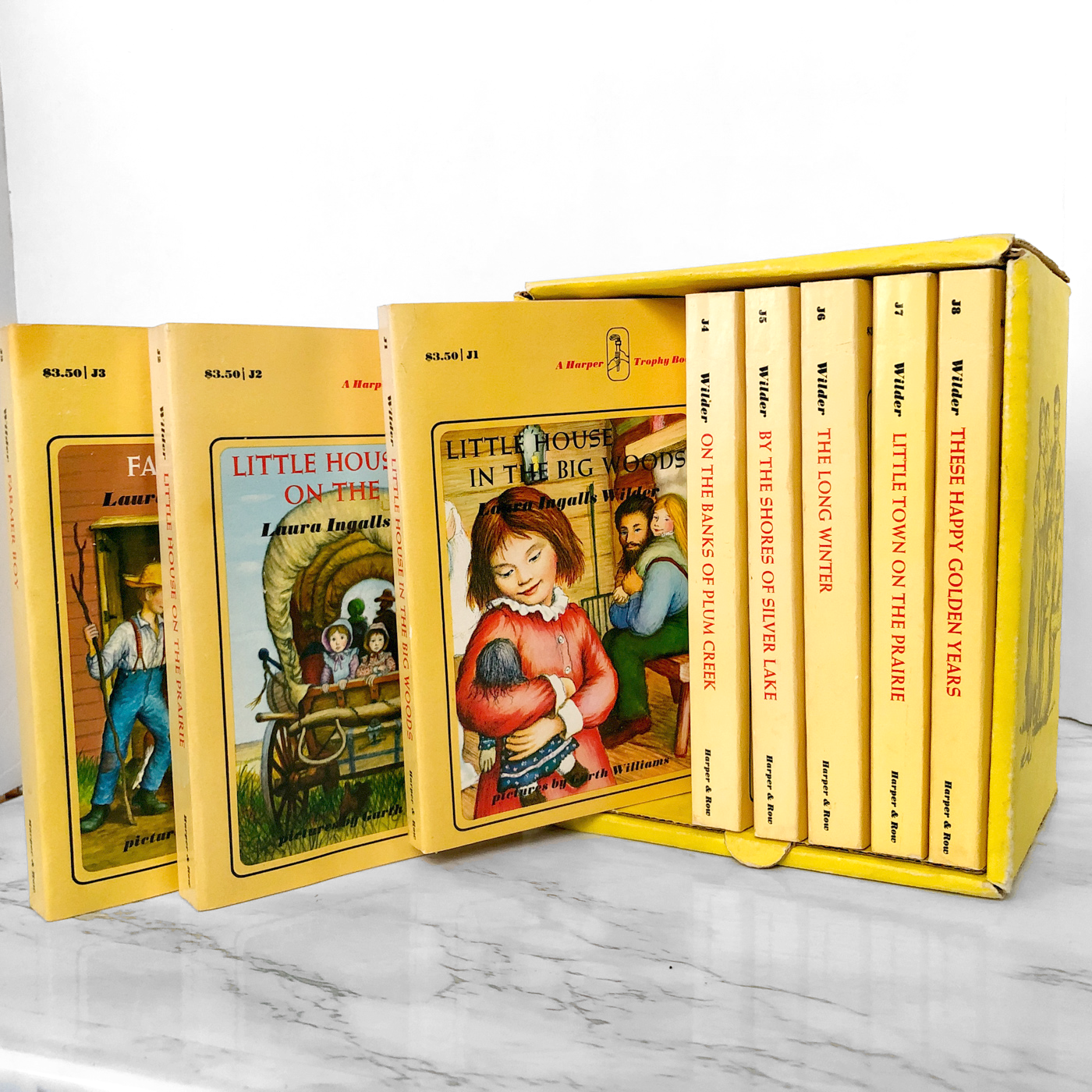 The Little House Books by Laura Ingalls Wilder [1971 PAPERBACK BOX SET]