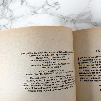 The Little Prince by Antoine de Saint-Exupéry [U.K. TRADE PAPERBACK / 1978]