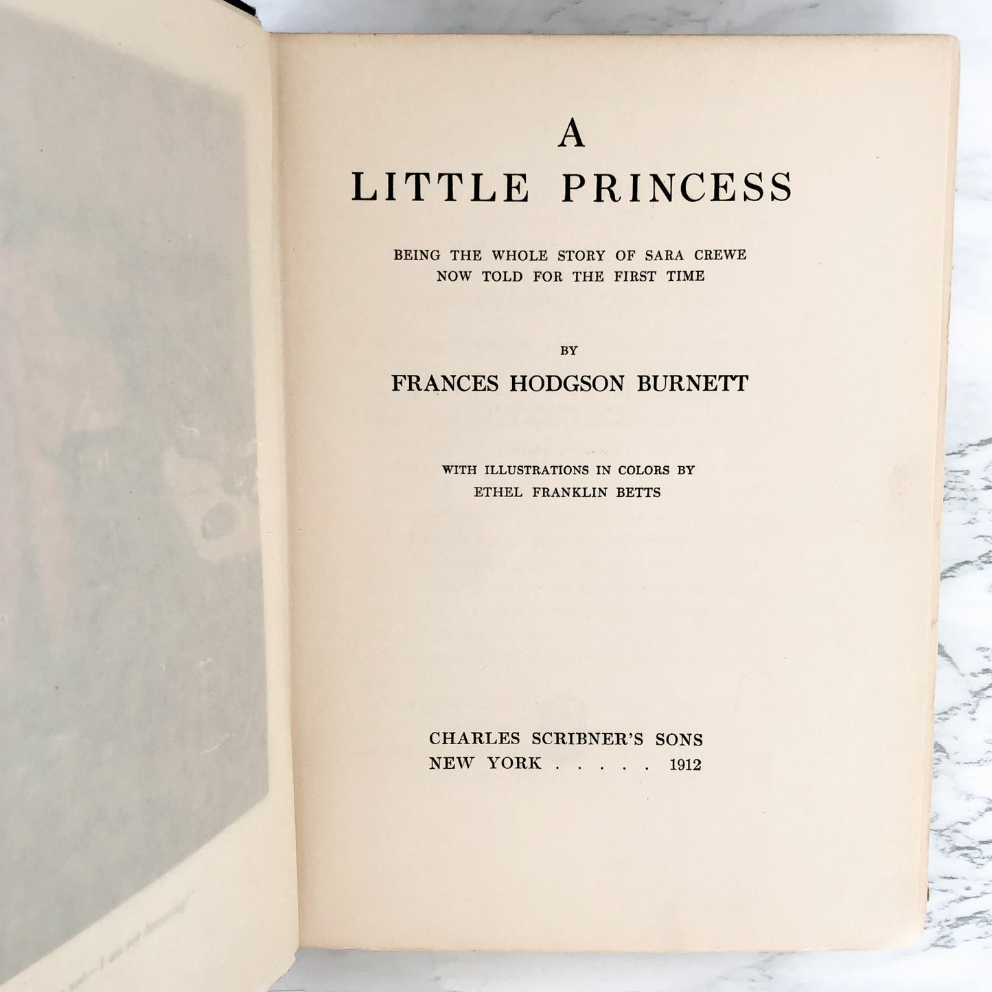 A Little Princess by Frances Hodgson Burnett [U.S. FIRST EDITION / 1912]
