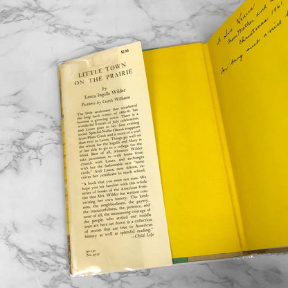 Little Town on the Prairie by Laura Ingalls Wilder • Garth Williams [SECOND HARDCOVER EDITION] 1953 • Harper & Bros. • Little House #7