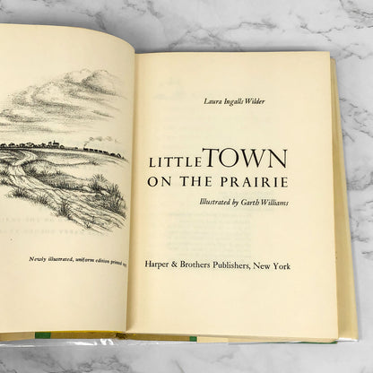 Little Town on the Prairie by Laura Ingalls Wilder • Garth Williams [SECOND HARDCOVER EDITION] 1953 • Harper & Bros. • Little House #7