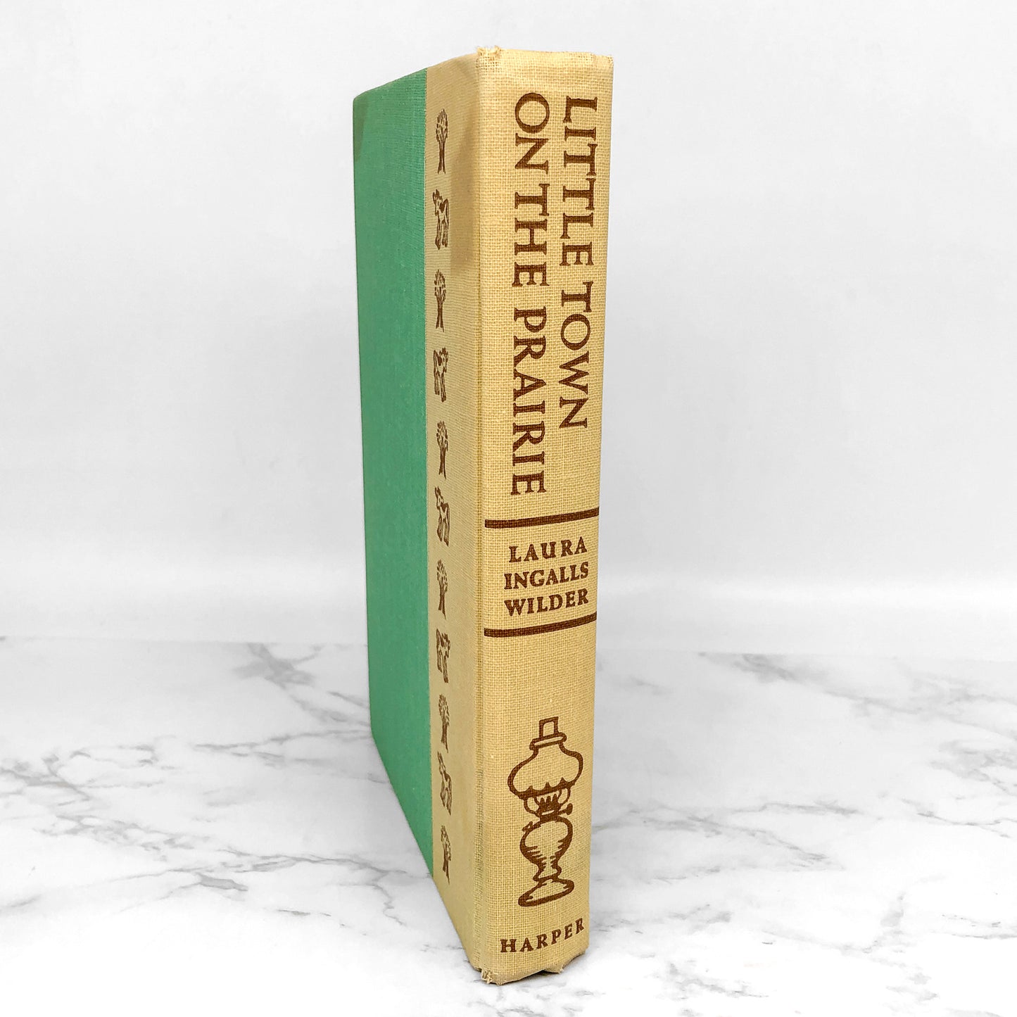 Little Town on the Prairie by Laura Ingalls Wilder • Garth Williams [SECOND HARDCOVER EDITION] 1953 • Harper & Bros. • Little House #7