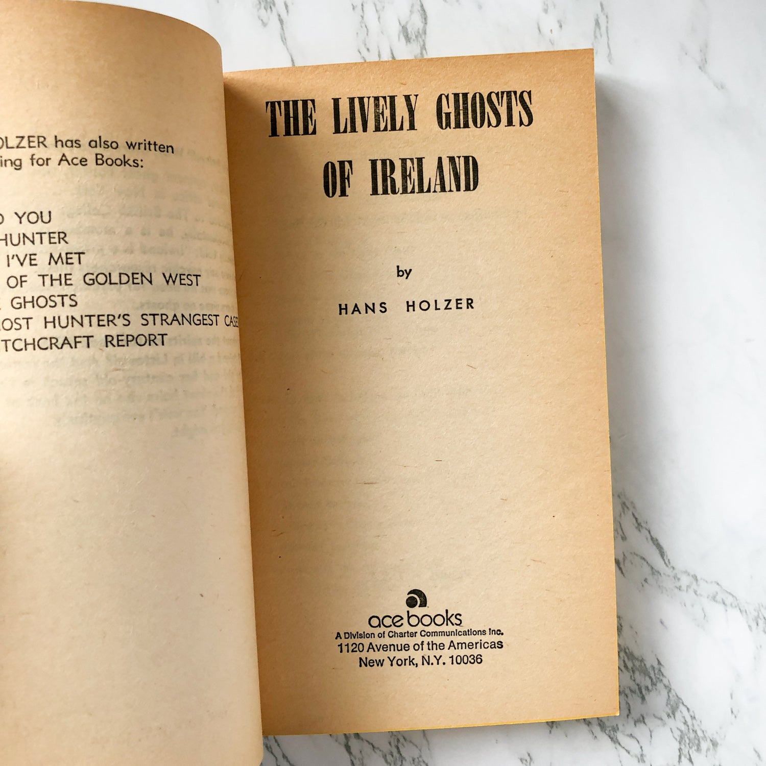 The Lives Ghosts of Ireland by Hans Holzer [1967 PAPERBACK] - Bookshop Apocalypse