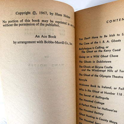 The Lives Ghosts of Ireland by Hans Holzer [1967 PAPERBACK] - Bookshop Apocalypse
