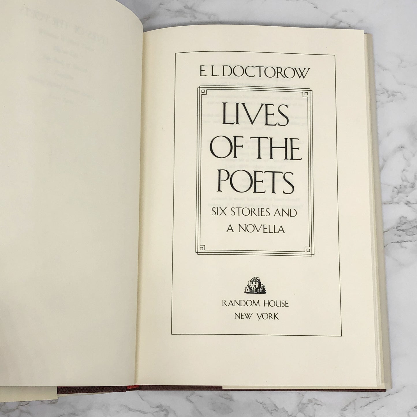 Lives of the Poets: A Novella & Six Stories by E.L. Doctorow [1984 HARDCOVER]
