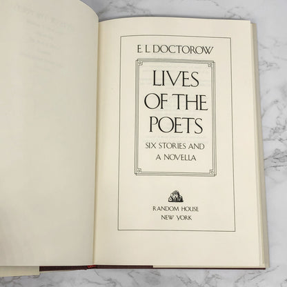 Lives of the Poets: A Novella & Six Stories by E.L. Doctorow [1984 HARDCOVER]