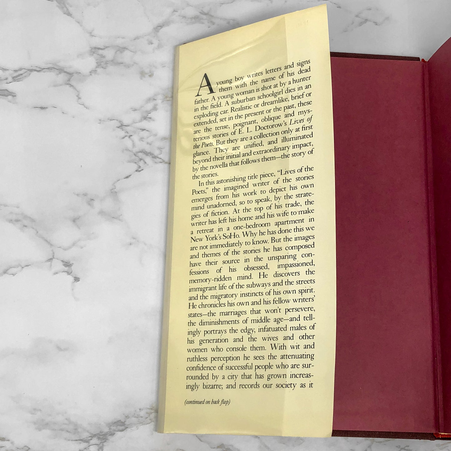 Lives of the Poets: A Novella & Six Stories by E.L. Doctorow [1984 HARDCOVER]