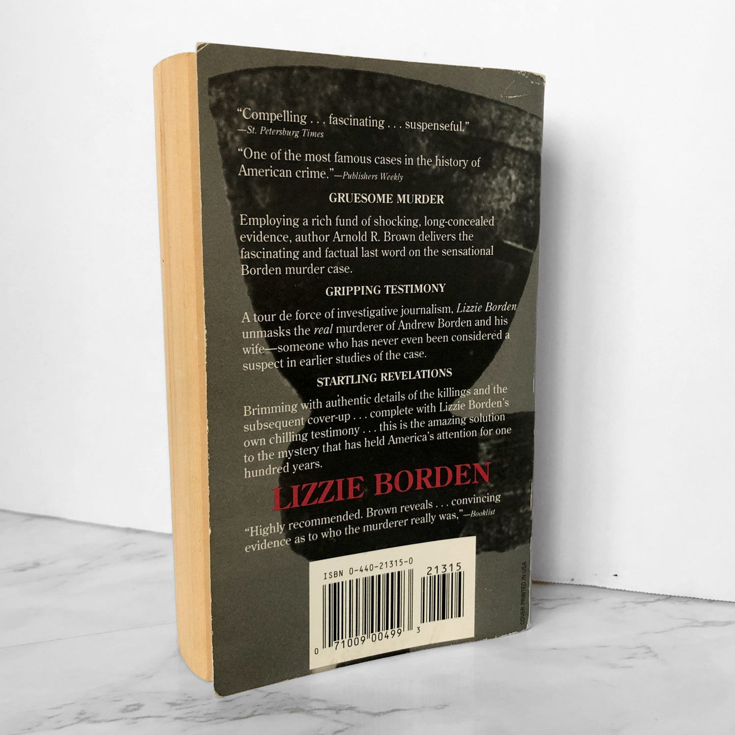 Lizzie Borden: The Legend, The Truth, The Final Chapter by Arnold R. Brown [1992 PAPERBACK] - Bookshop Apocalypse