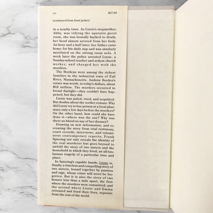 Lizzie: The Story of Lizzie Borden by Frank Spiering [FIRST EDITION] 1984