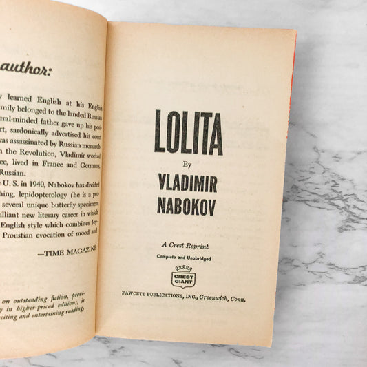 Lolita by Vladimir Nabokov [FIRST PAPERBACK PRINTING] 1959