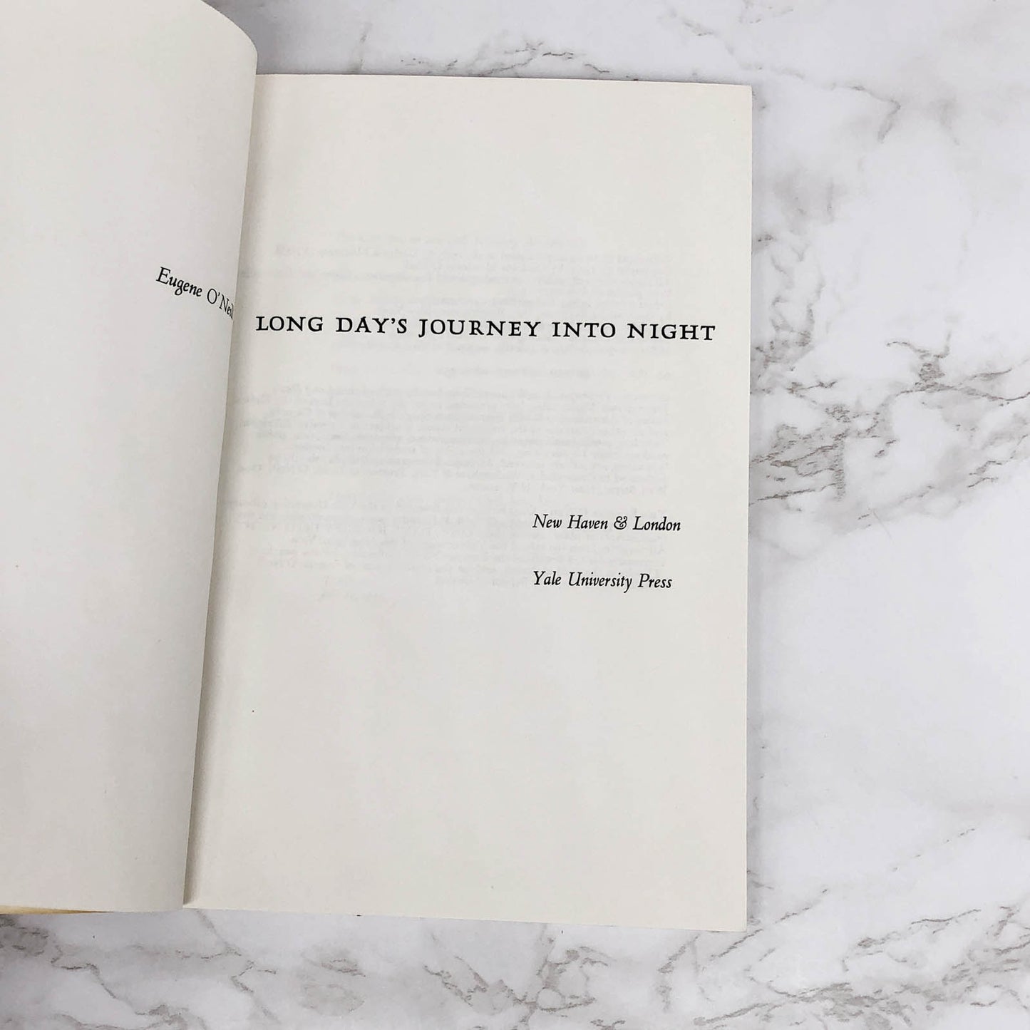 Long Day's Journey into Night by Eugene O'Neill [TRADE PAPERBACK] 1974 • Yale University Press