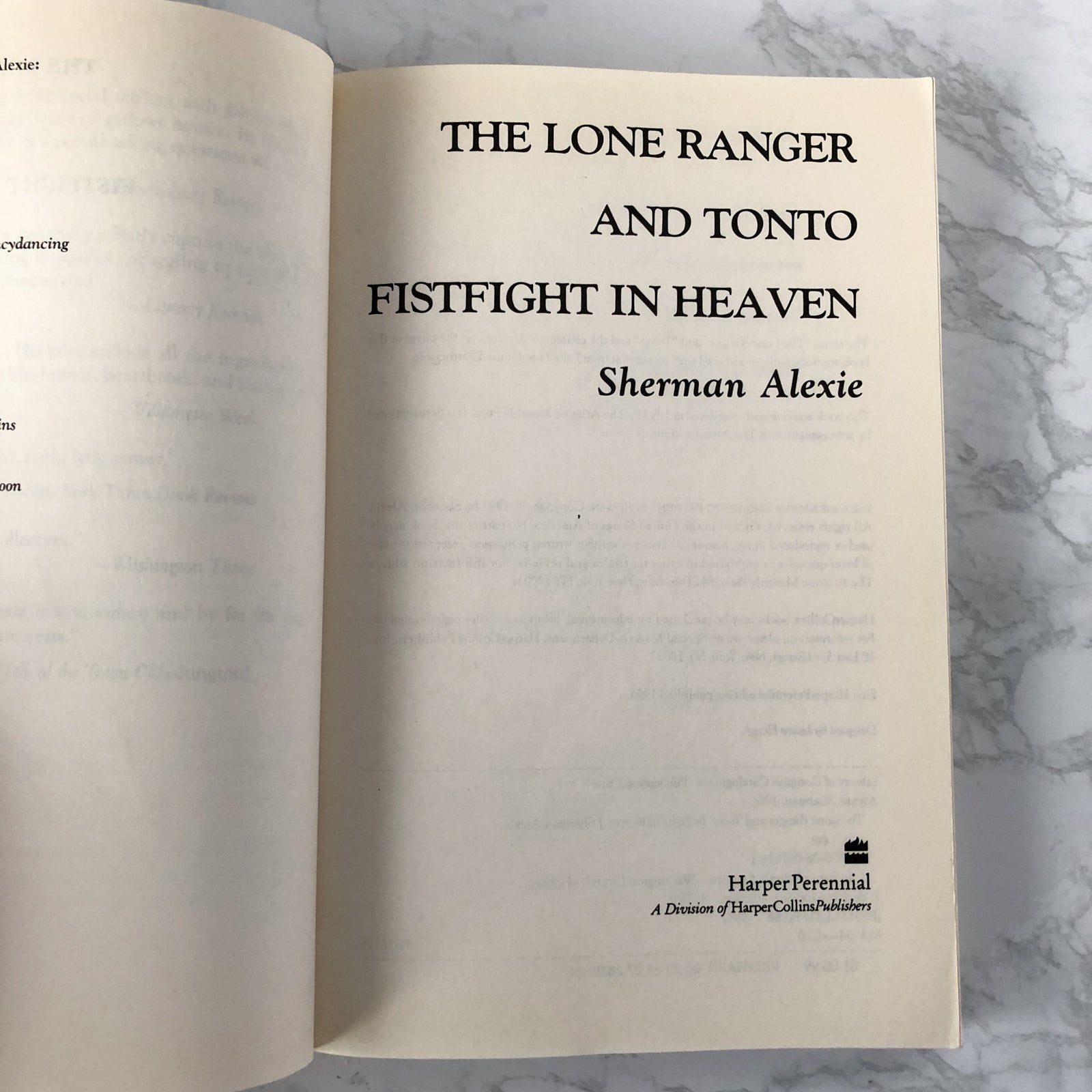 The Lone Ranger and Tonto Fistfight in Heaven by Sherman Alexie [1994 TRADE PAPERBACK] - Bookshop Apocalypse