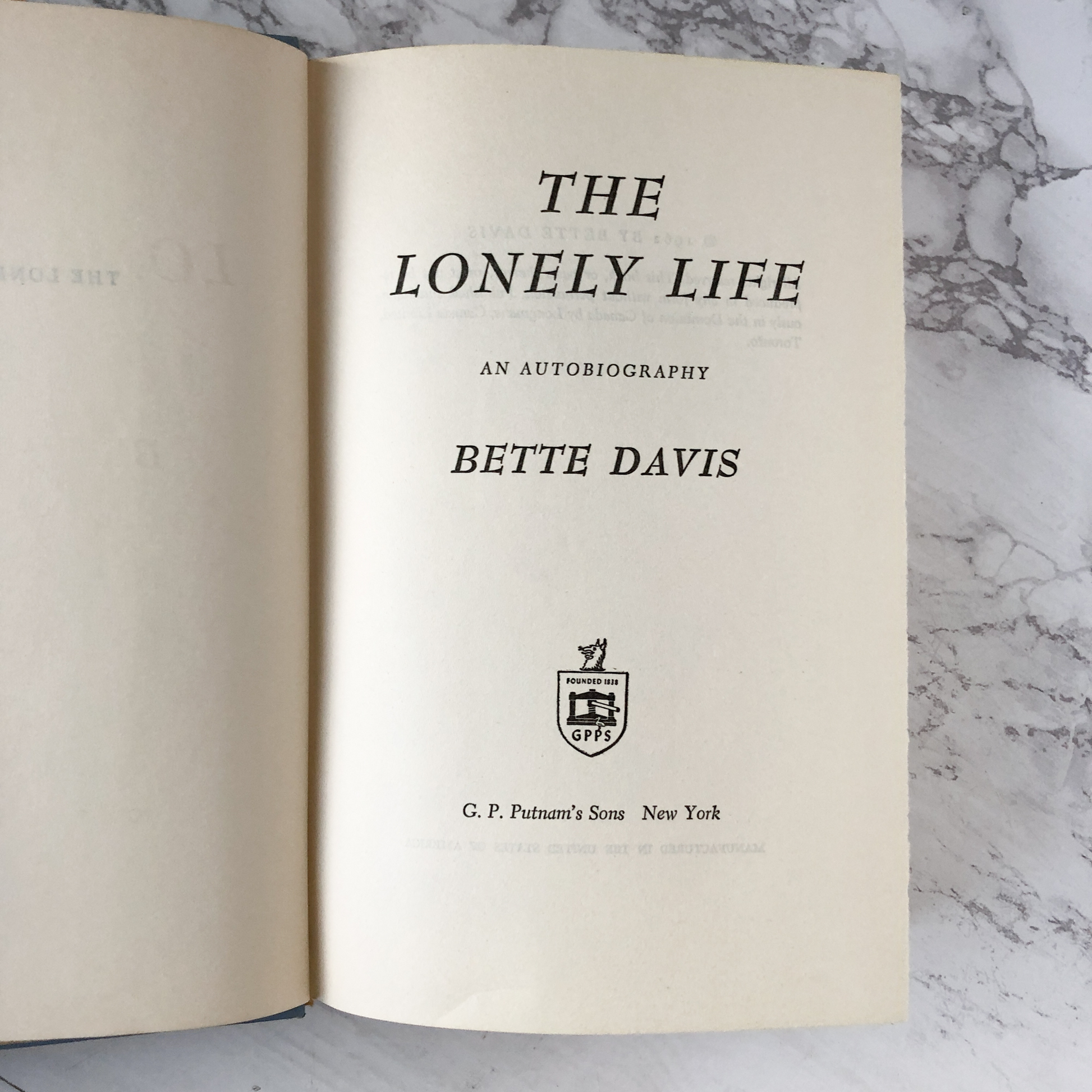 The Lonely Life by Better Davis [1962 BCE] - Bookshop Apocalypse