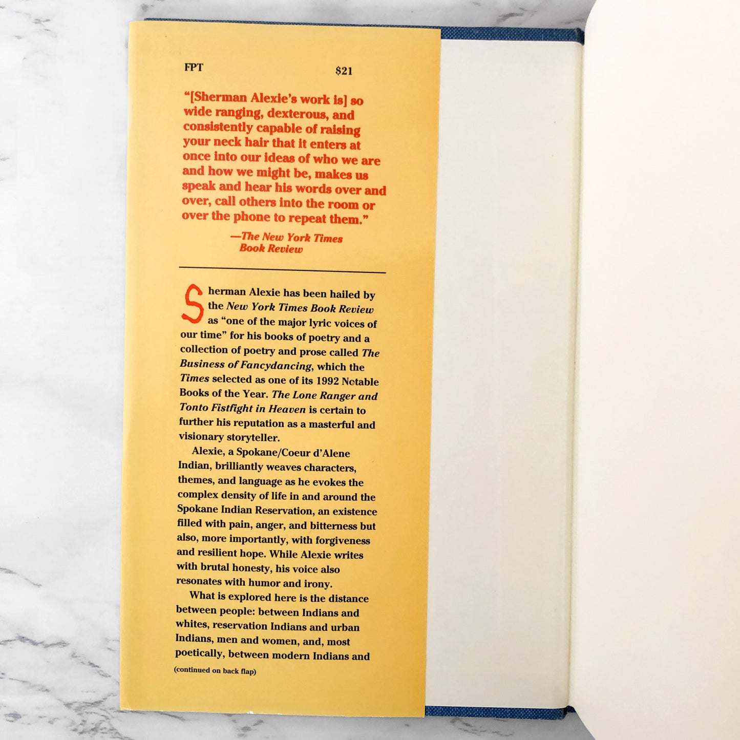 The Lone Ranger & Tonto Fistfight in Heaven by Sherman Alexie SIGNED! [FIRST EDITION] 1993